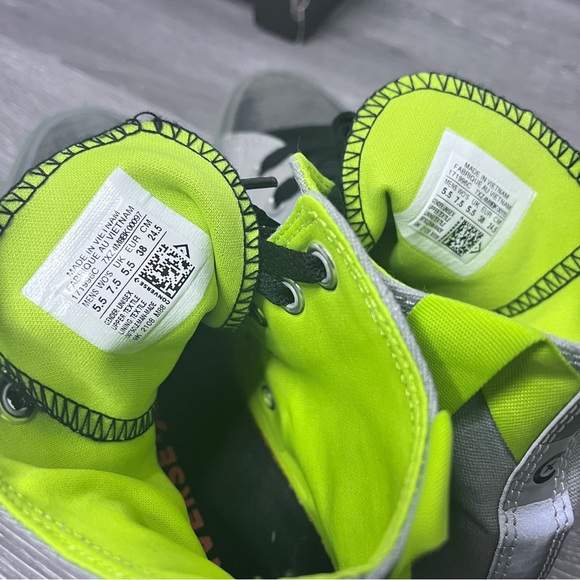 NWT Converse Chuck Taylor All Star High Ash Stone Lime Twist Women's 7.5 - Picture 10 of 13